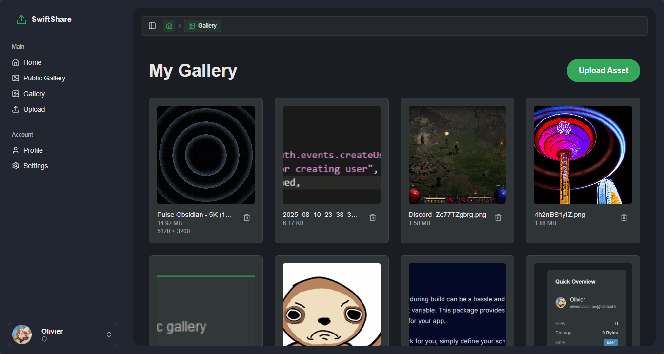 SwiftShare preview